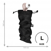 Черный мешочек для хранения игрушек Treasure Bag L - Satisfyer - купить с доставкой в Тольятти