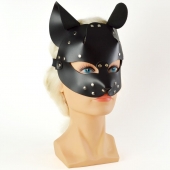 Черная кржаная маска Pussy - Sitabella - купить с доставкой в Тольятти