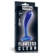 Синяя анальная втулка Flawless Clear Prostate Plug 6.0 - 15 см. - Lovetoy - в Тольятти купить с доставкой