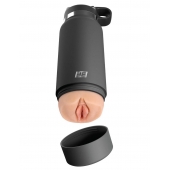 Серый мастурбатор в виде бутылки F*ck Flask - Pipedream - в Тольятти купить с доставкой