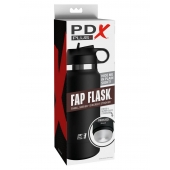 Черный мастурбатор в виде бутылки Fap Flask - Pipedream - в Тольятти купить с доставкой