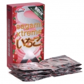 Презервативы Sagami Xtreme Strawberry c ароматом клубники - 10 шт. - Sagami - купить с доставкой в Тольятти