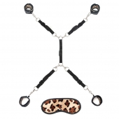 Леопардовая фиксация на матрас для рук и ног Classic Bedspreader - Lux Fetish - купить с доставкой в Тольятти