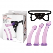 Тренировочный набор с тремя насадками Pegging Training Set - Lux Fetish - купить с доставкой в Тольятти