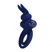 Синее эрекционное кольцо с вибростимуляцией клитора Powerful Ring - Baile - в Тольятти купить с доставкой