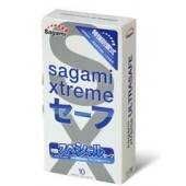 Презервативы Sagami Xtreme Ultrasafe с двойным количеством смазки - 10 шт. - Sagami - купить с доставкой в Тольятти