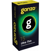 Прозрачные ультратонкие презервативы Ganzo Ultra thin - 15 шт. - Ganzo - купить с доставкой в Тольятти