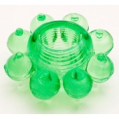 Зеленое эрекционное кольцо-цветок - Toyfa Basic - в Тольятти купить с доставкой