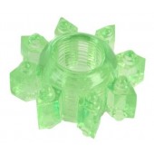 Зеленое эрекционное кольцо-звезда - Toyfa Basic - в Тольятти купить с доставкой