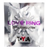 Прозрачное гелевое эрекционное кольцо с шипиками - Toyfa Basic - в Тольятти купить с доставкой