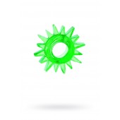 Зеленое эрекционное кольцо-солнце - Toyfa Basic - в Тольятти купить с доставкой