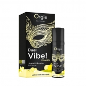 Съедобный жидкий вибратор Dual Vibe! со вкусом лимонного джина с тоником - 15 мл. - ORGIE - купить с доставкой в Тольятти