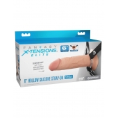Полый страпон на ремнях 6’’ Hollow Silicone Strap-on - Pipedream - купить с доставкой в Тольятти