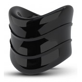 Черное эрекционное кольцо на мошонку Beef Ball Stretcher Snug X Long - Blush Novelties - в Тольятти купить с доставкой