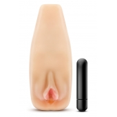 Мастурбатор-вагина с вибрацией Soft   Wet Natasha Realistic Beige Masturbator - Blush Novelties - в Тольятти купить с доставкой