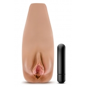 Маструбатор-вагина с вибрацией Soft   Wet Renata Realistic Tan Masturbator - Blush Novelties - в Тольятти купить с доставкой