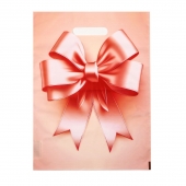 Пакет с принтом в виде банта с вырубной ручкой (30х40 см) - Сима-Ленд - купить с доставкой в Тольятти