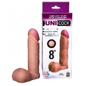 Фаллическая насадка для страпона UNICOCK 8  - 20 см. - LOVETOY (А-Полимер) - купить с доставкой в Тольятти