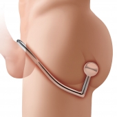 Кольцо на пенис с анальным стимулятором Stainless Steel Anal Hook   Cock Ring - BlueLine - в Тольятти купить с доставкой