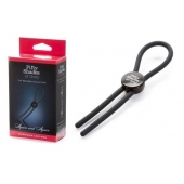 Тёмно-серое эрекционное кольцо с зажимом Again and Again Adjustable Cock Ring - Fifty Shades of Grey - в Тольятти купить с доставкой