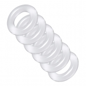 Комплект из 6 прозрачных эрекционных колец Ring Master Custom Ball Stretcher Kit - XR Brands - в Тольятти купить с доставкой