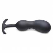 Черный массажер простаты с утяжелителями Premium Silicone Weighted Prostate Plug XL - 20,8 см. - XR Brands - в Тольятти купить с доставкой