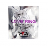 Прозрачное виброкольцо с двумя вибропульками - Toyfa Basic - в Тольятти купить с доставкой