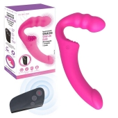 Розовый безремневой страпон Straples Strap-On Dildo - Erokay - купить с доставкой в Тольятти