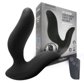 Черный вибромассажер простаты 3,5’’ Remote Control Curve P-spot Massager - 12 см. - Erokay - в Тольятти купить с доставкой