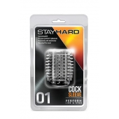 Прозрачная насадка с шипами STAY HARD COCK SLEEVE 01 CLEAR - Blush Novelties - в Тольятти купить с доставкой