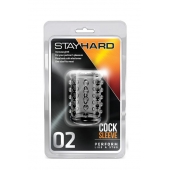 Прозрачная насадка на пенис с шишечками STAY HARD COCK SLEEVE 02 CLEAR - Blush Novelties - в Тольятти купить с доставкой