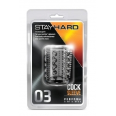 Прозрачная насадка с шипами и шишечками STAY HARD COCK SLEEVE 03 CLEAR - Blush Novelties - в Тольятти купить с доставкой