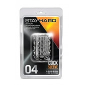 Прозрачная насадка с бороздками STAY HARD COCK SLEEVE 04 CLEAR - Blush Novelties - в Тольятти купить с доставкой