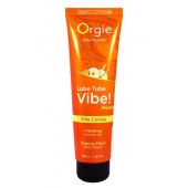 Гель с эффектом вибрации Lube Tube Vibe Medium Pina Colada - 100 мл. - ORGIE - купить с доставкой в Тольятти
