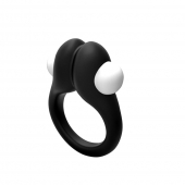 Черное эрекционное кольцо Zippy Vibrating Ring With Bullet - Adrien Lastic - в Тольятти купить с доставкой