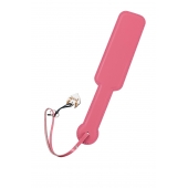 Розовый кожаный пэддл - 37 см. - Pecado - купить с доставкой в Тольятти