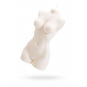 Белая интерьерная свеча в форме женского торса - 850 гр. - Pecado - купить с доставкой в Тольятти