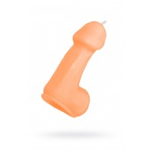 Оранжевая свеча в форме пениса - 47 гр. - Pecado - купить с доставкой в Тольятти