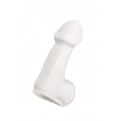 Белая свеча в форме пениса - 47 гр. - Pecado - купить с доставкой в Тольятти
