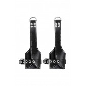 Черные подвесы с белой строчкой - Pecado - купить с доставкой в Тольятти