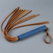 Плеть с джинсовой ручкой «Дикий Запад» - 60 см. - Sitabella - купить с доставкой в Тольятти