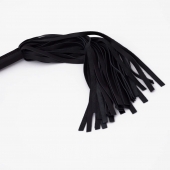 Черный кожаный флоггер - 45 см. - Crazy Handmade - купить с доставкой в Тольятти