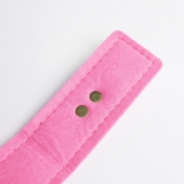 Черно-розовый ошейник с золотистой фурнитурой - Crazy Handmade - купить с доставкой в Тольятти