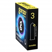 Супертонкие презервативы Ganzo Invisible - 3 шт. - Ganzo - купить с доставкой в Тольятти