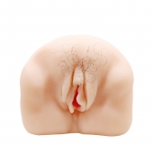 Телесный мастурбатор-вагина с оволосением и вибрацией - Baile - в Тольятти купить с доставкой