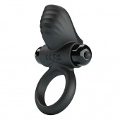 Черное эрекционное кольцо с вибрацией Adrien - Baile - в Тольятти купить с доставкой
