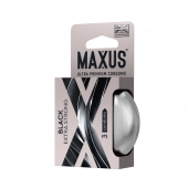 Черные утолщенные презервативы MAXUS Extra Strong с железным кейсом - 3 шт. - Maxus - купить с доставкой в Тольятти