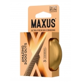 Точечные презервативы MAXUS 2000 Amazing Dots с железным кейсом - 3 шт. - Maxus - купить с доставкой в Тольятти