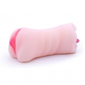 Телесный двусторонний мастурбатор - вагина и ротик - Boys of Toys - в Тольятти купить с доставкой