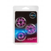 Набор из 3 лиловых эрекционных колец различной формы - Erowoman-Eroman - в Тольятти купить с доставкой